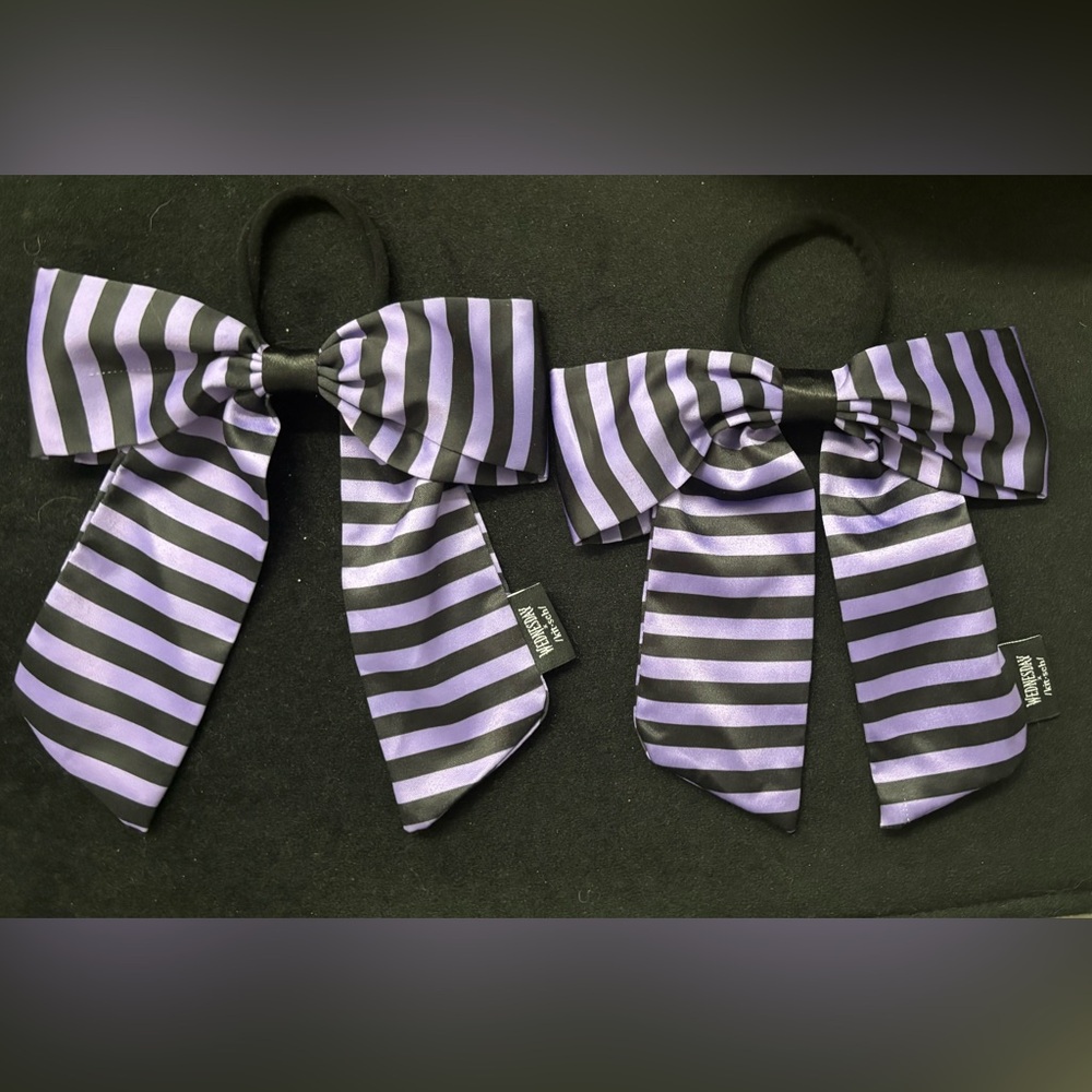 Kitsch x Wednesday Addams Pigtail Hair Ribbons - Limited Edition
